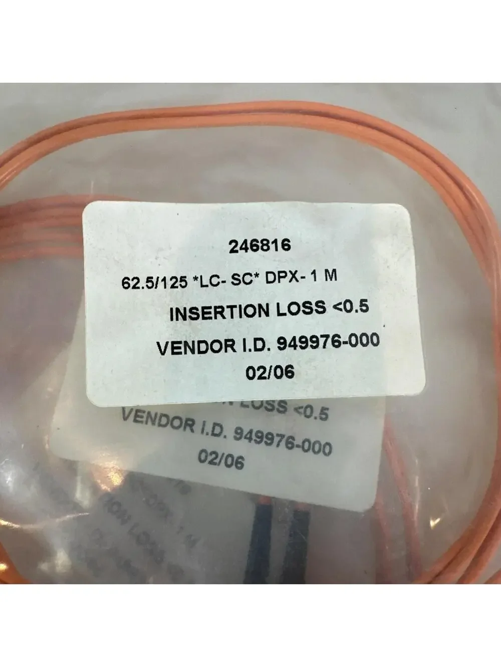 32ps 1m/2m/3m LC-SC Duplex 62.5/125 OM1 Multimode Fiber Patch Cable Orange Optic